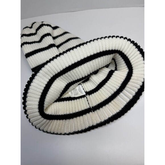 Marc Jacobs Redux Grunge Collection 1993/2018 Black & White Strip Beanie Hat